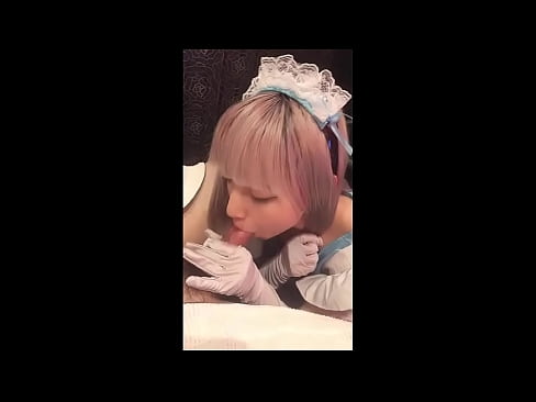 ❤️ 日本のアイドル「まゆか」、フレンチメイドのコスプレ、その1、ローションでフェラチオ、自慰行為 ❤ ポルノ ❌️❤